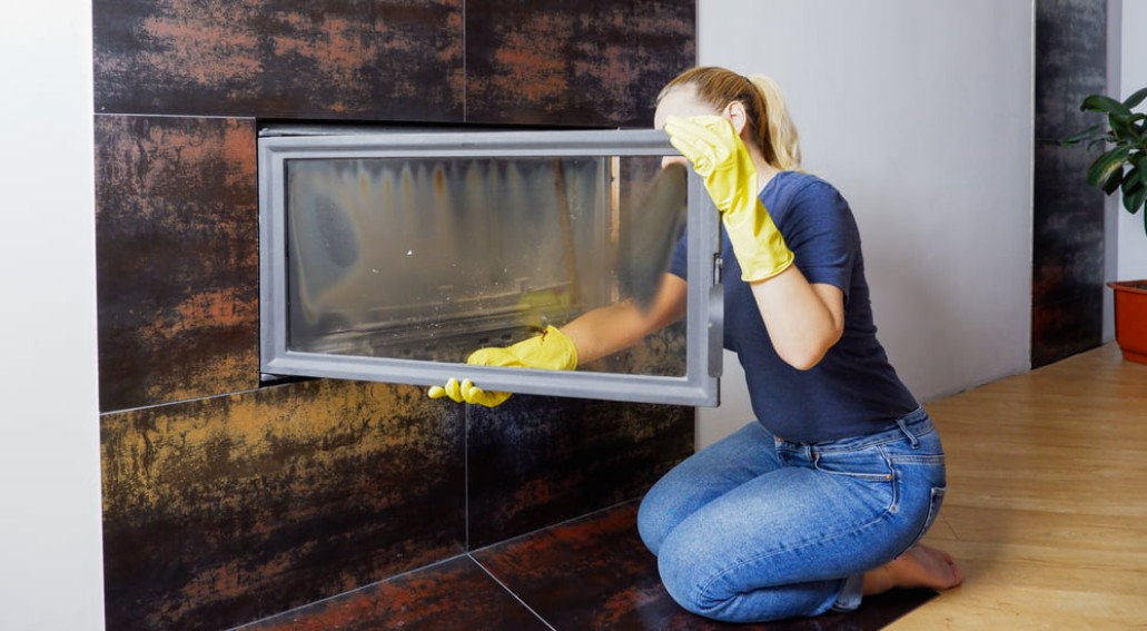 fireplace glass importance cleaning